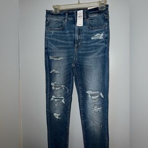 a perfect pair of jeans! a darker wash with some holes